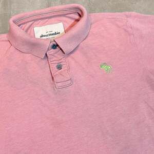 abercrombie Pink Classic Logo Polo Shirt